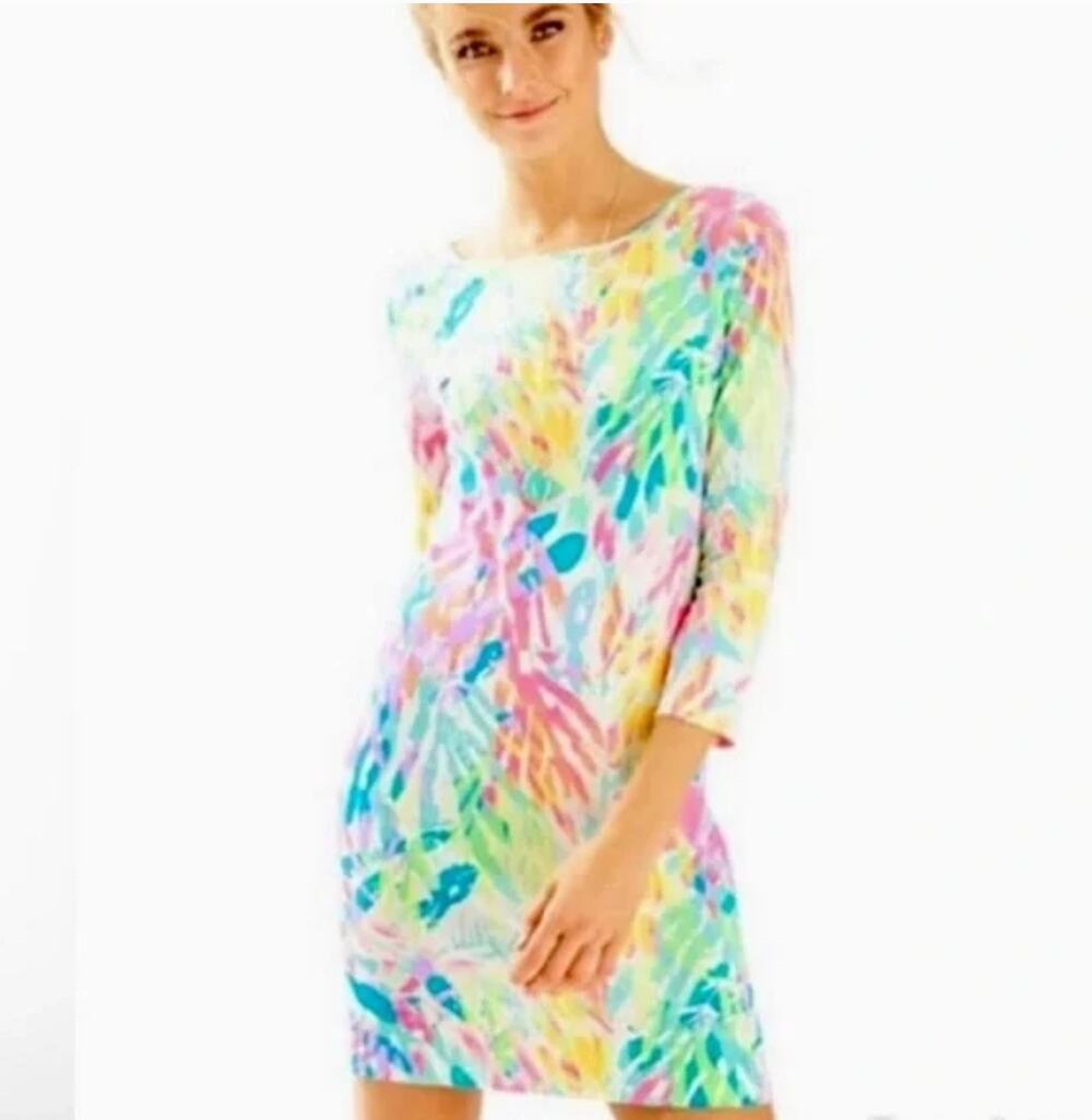 Lilly Pulitzer Marlowe Dress Multi Sparkling Sands Mini Women's Size S
